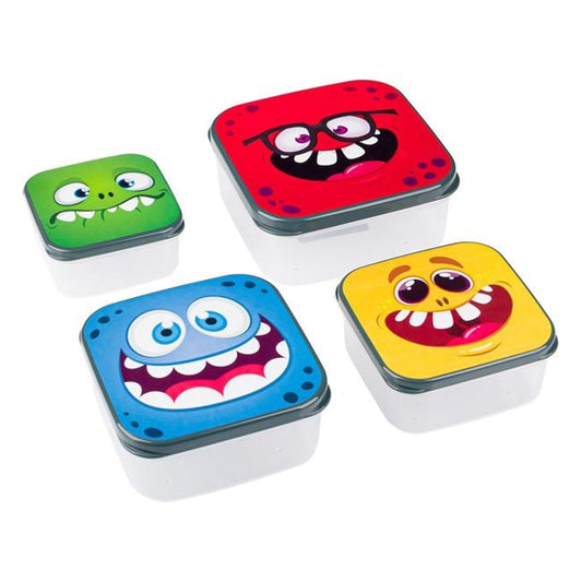 Set 4 caserole cu capac pentru copii