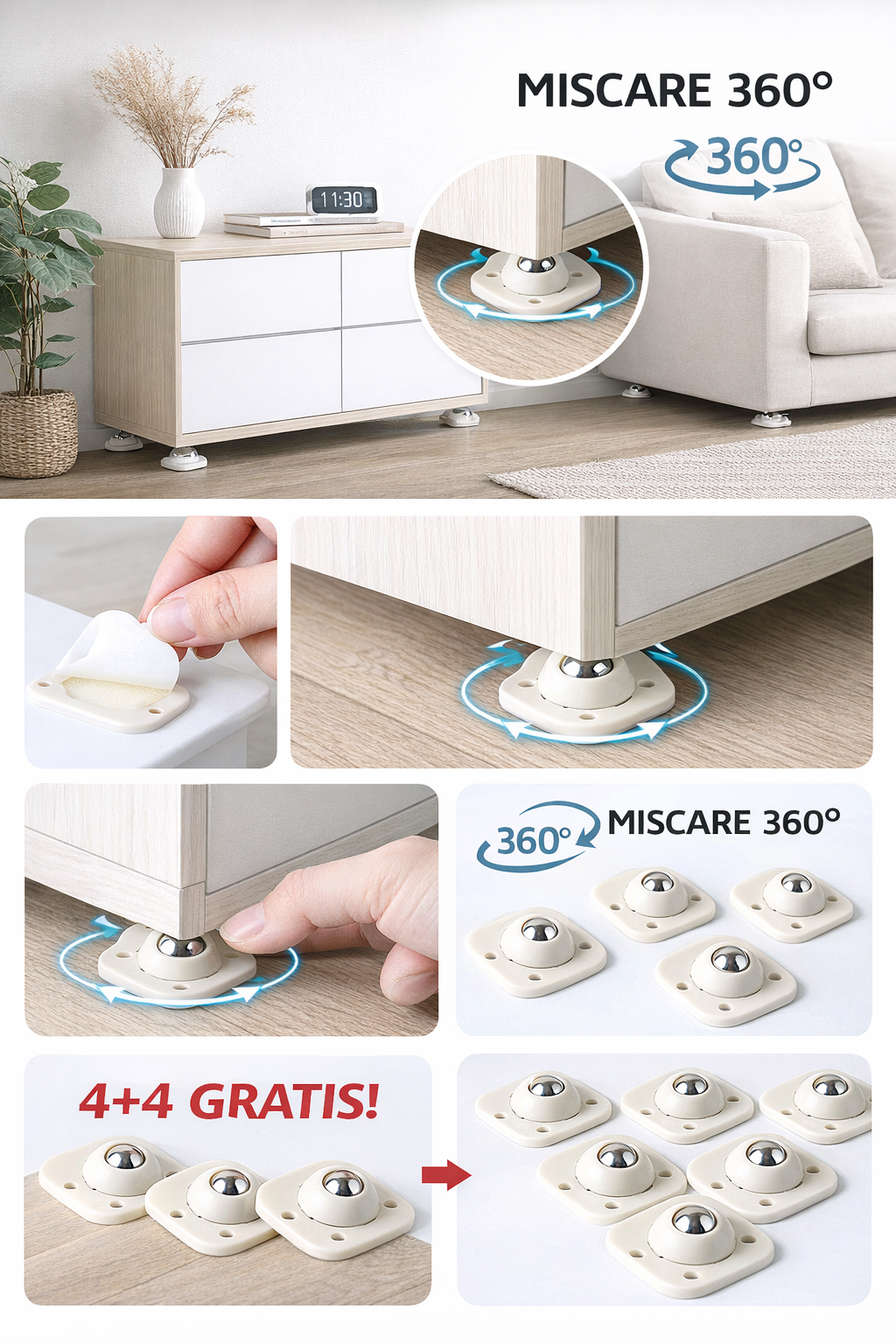 Role 360° – Servicii de mutare mobilă și electrocasnice 4+4 gratis