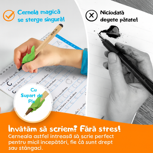 Set 5 Caiete Magice Reutilizabile pentru Copii + Creion cadou
