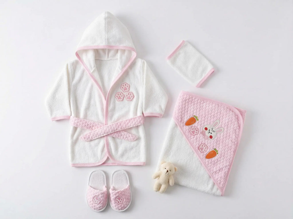 Set Bebe - Băiță 4 Piese 🛁 100% Bumbac