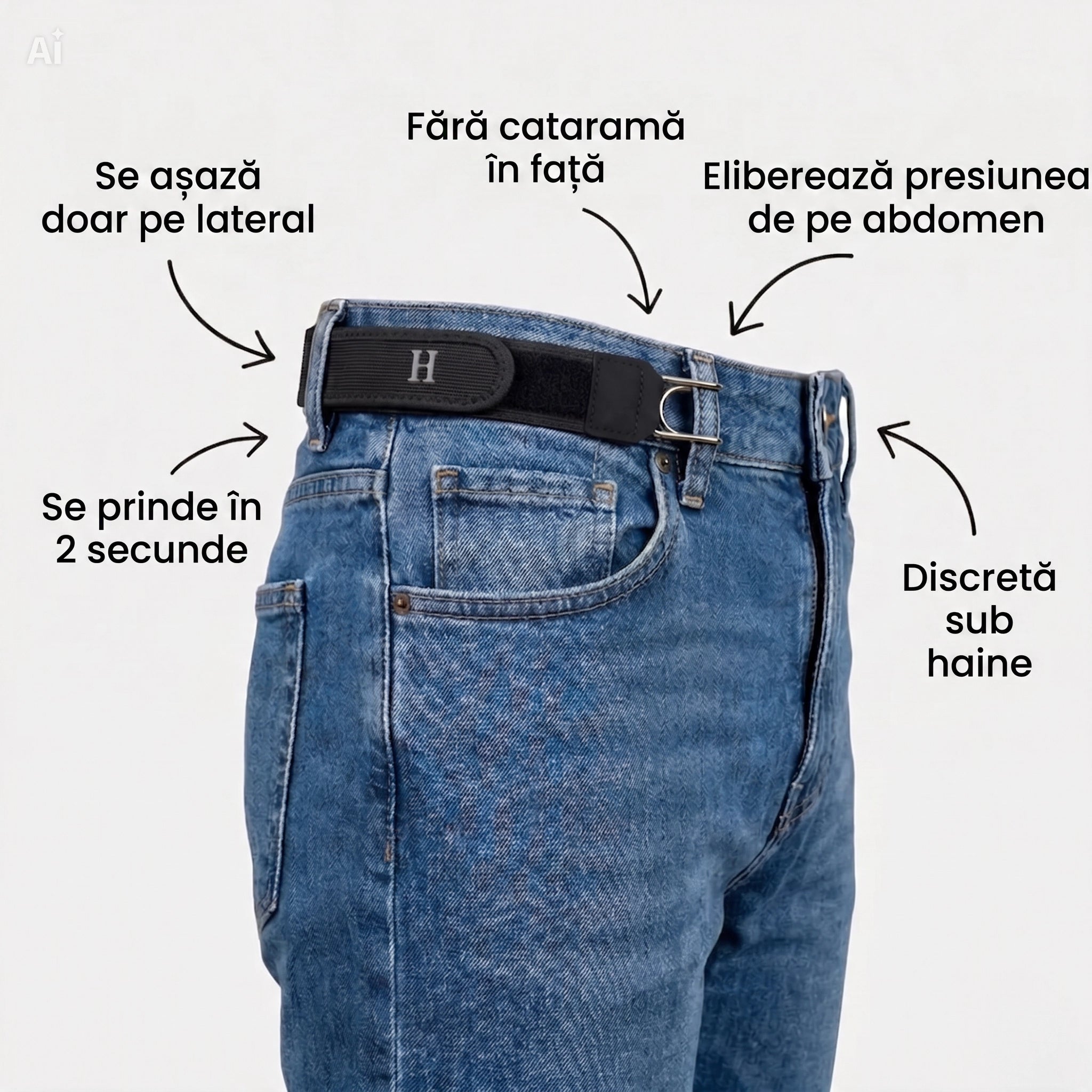 BeltPro – Curea elastică ultra confortabilă fără cataramă (pachet de 2)