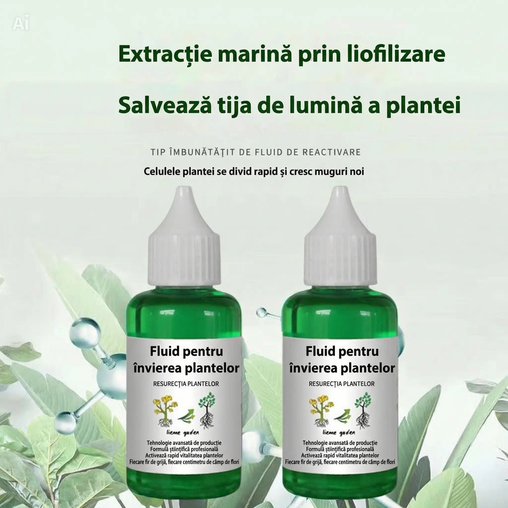 Soluție nutritivă, îngrășământ lichid pentru plante, pentru restabilirea vitalității și creșterea rapidă