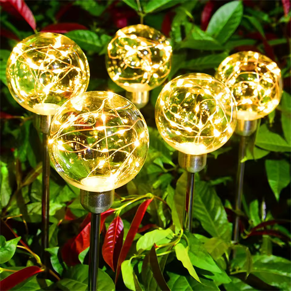 Set 2 Lumini Solare Garden Led Ball