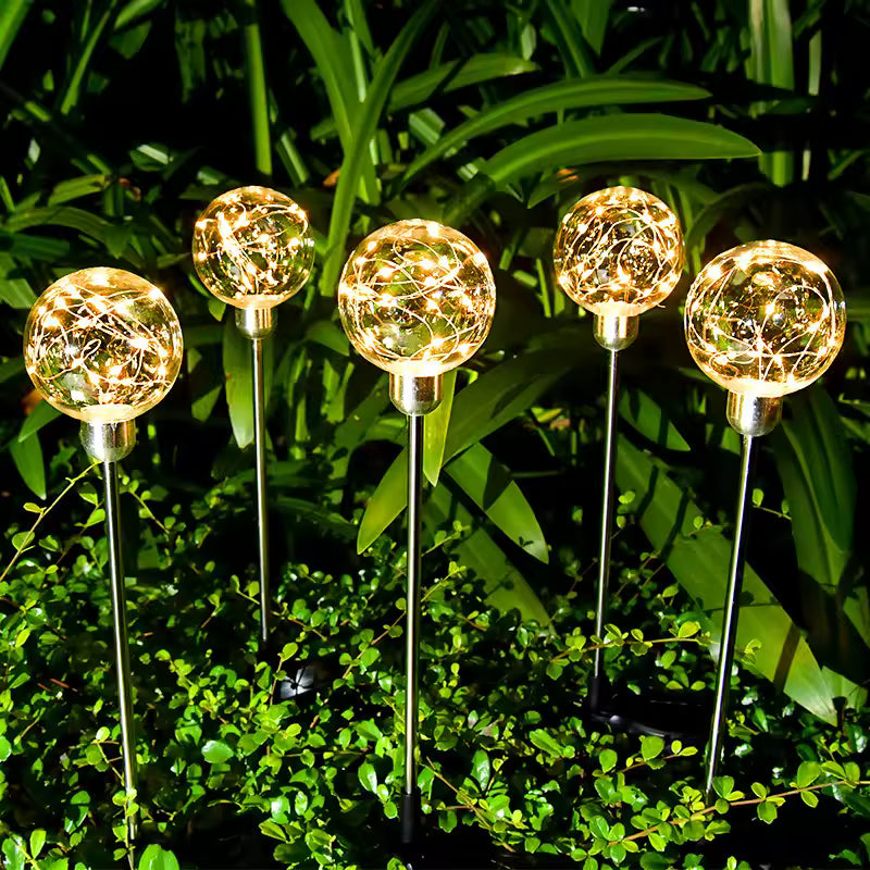 Set 2 Lumini Solare Garden Led Ball