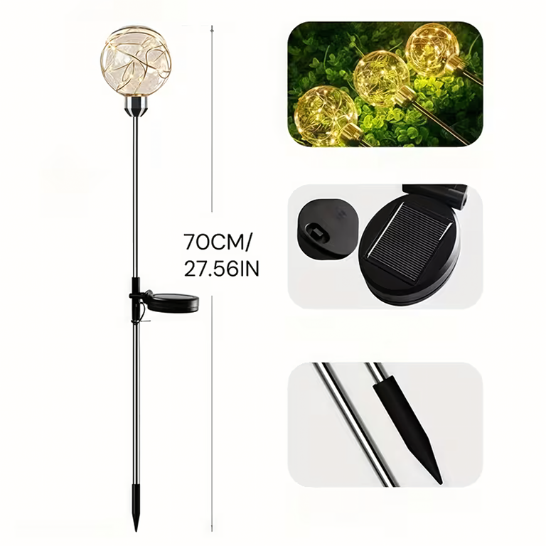 Set 2 Lumini Solare Garden Led Ball