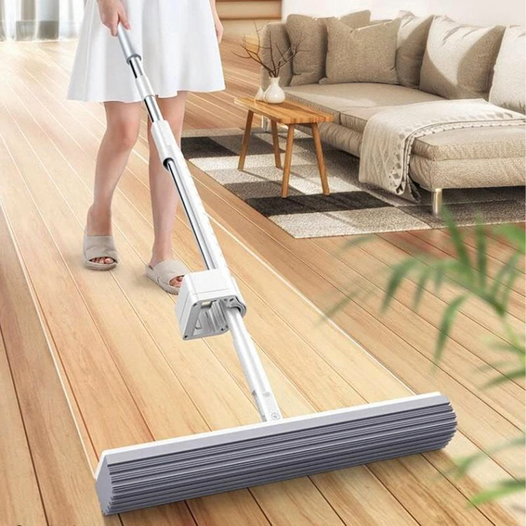 Mop cu burete pentru spălarea podelelor, stoarcere, rotație, burete absorbant de apă