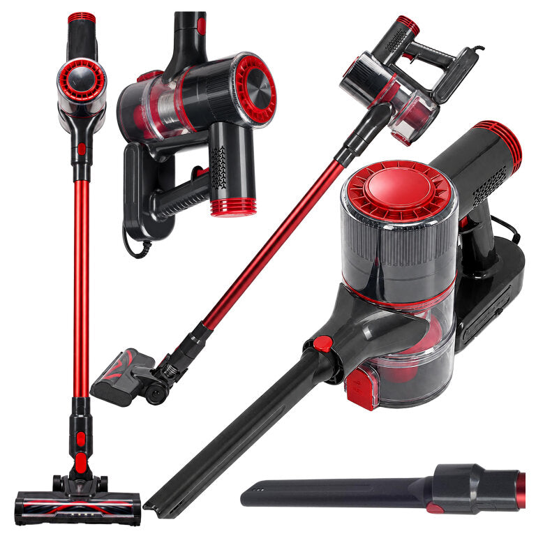 Aspirator vertical de mână fără sac 2 în 1 400W cu iluminare LED, puternic