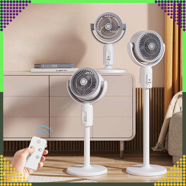Ventilator fără fir , 5 trepte de viteza , Telecomandă wireless , Economie energie